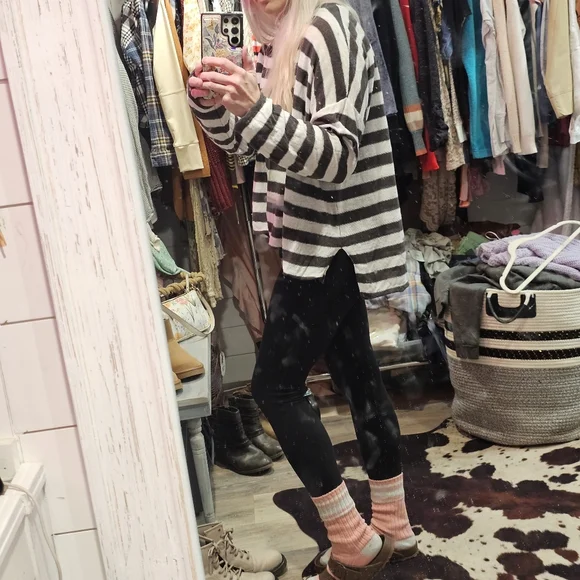 Eileen Fisher Organic Linen Dolman Sleeve Boxy Cozy Prarie CabinCore Top - Picture 15 of 16